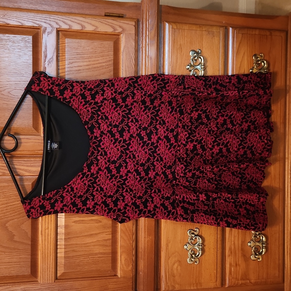 Torrid Sleeveless Peplum Top